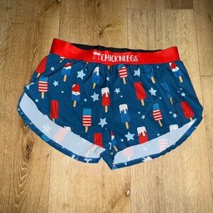 ChicknLegs Blue Popsicle Print Shorts